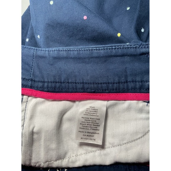 Talbots Perfect Short Polka Dot Cotton Blend Casual Shorts Size 14 - Picture 5 of 10